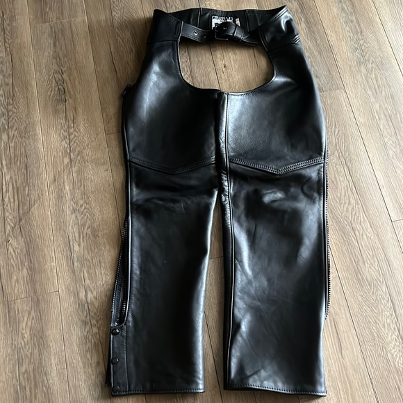 Leather motorcycle chaps California Creations - Picture 1 of 5